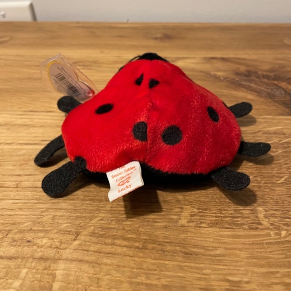Ty Beanie Babies Lucky Ladybug Red Black 1995 – New Tag Protector VINTAGE - Picture 8 of 9
